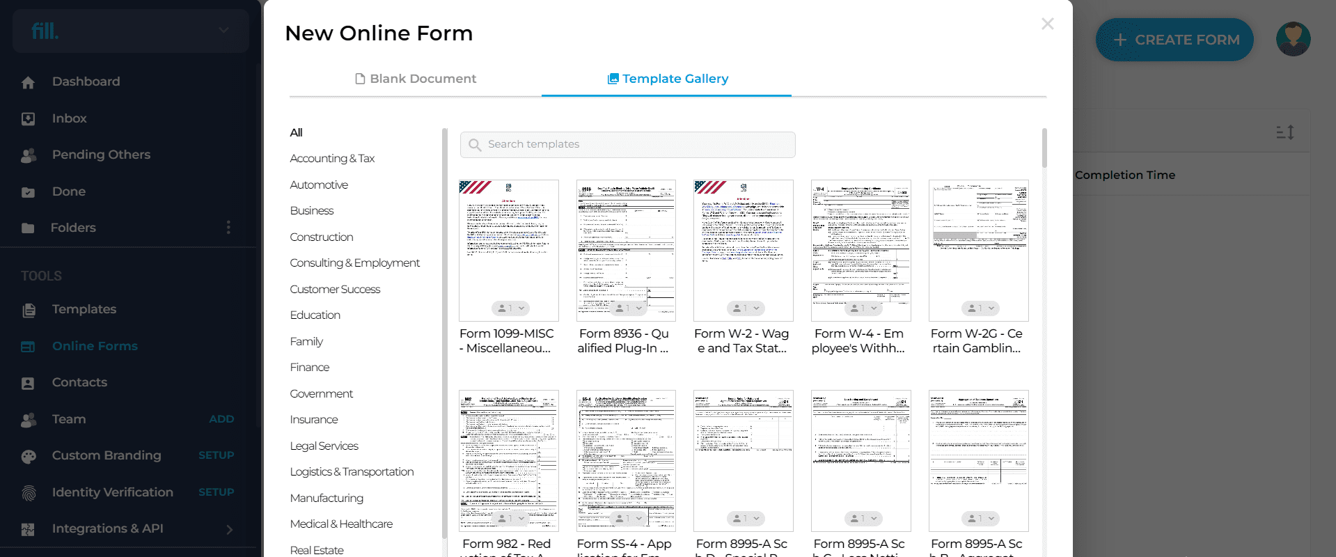 How to Create Online Forms in Minutes Fill