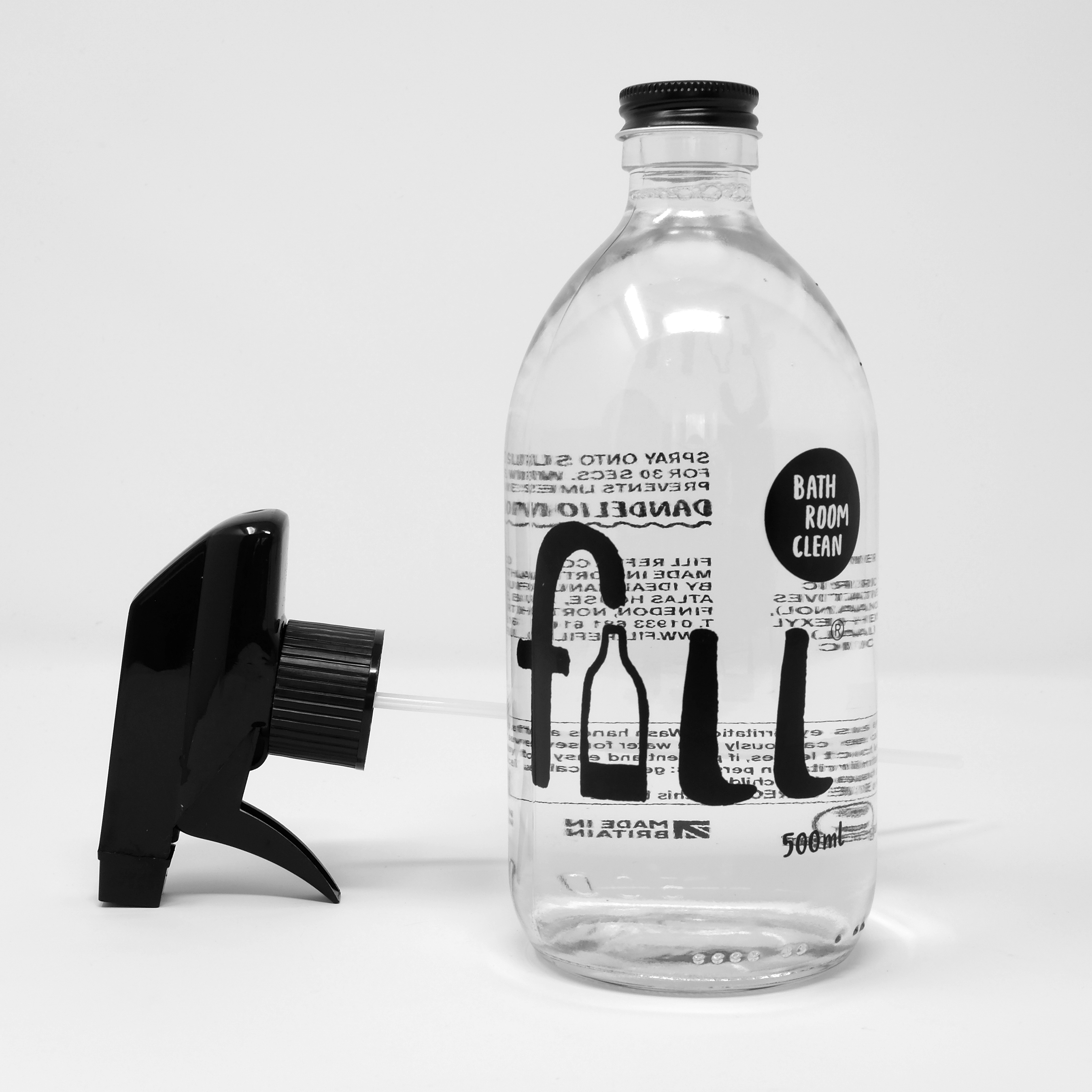 Bathroom Clean 500ml Glass Bottle Fill Refill Co Refillable Eco