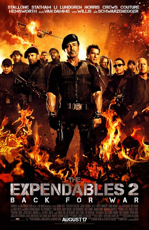 The Expendables 2 bekommt ein neues Filmplakat spendiert Filmfutter