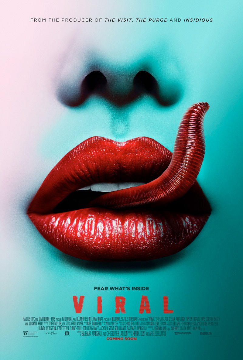 Schön eklig Poster zum ParasitenHorrorfilm "Viral"