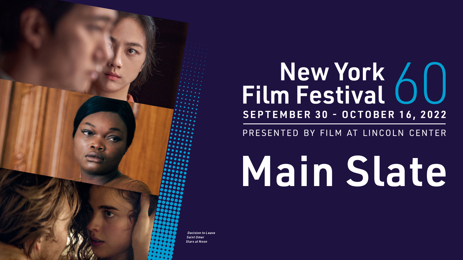 60th New York Film Festival Main Slate Announced