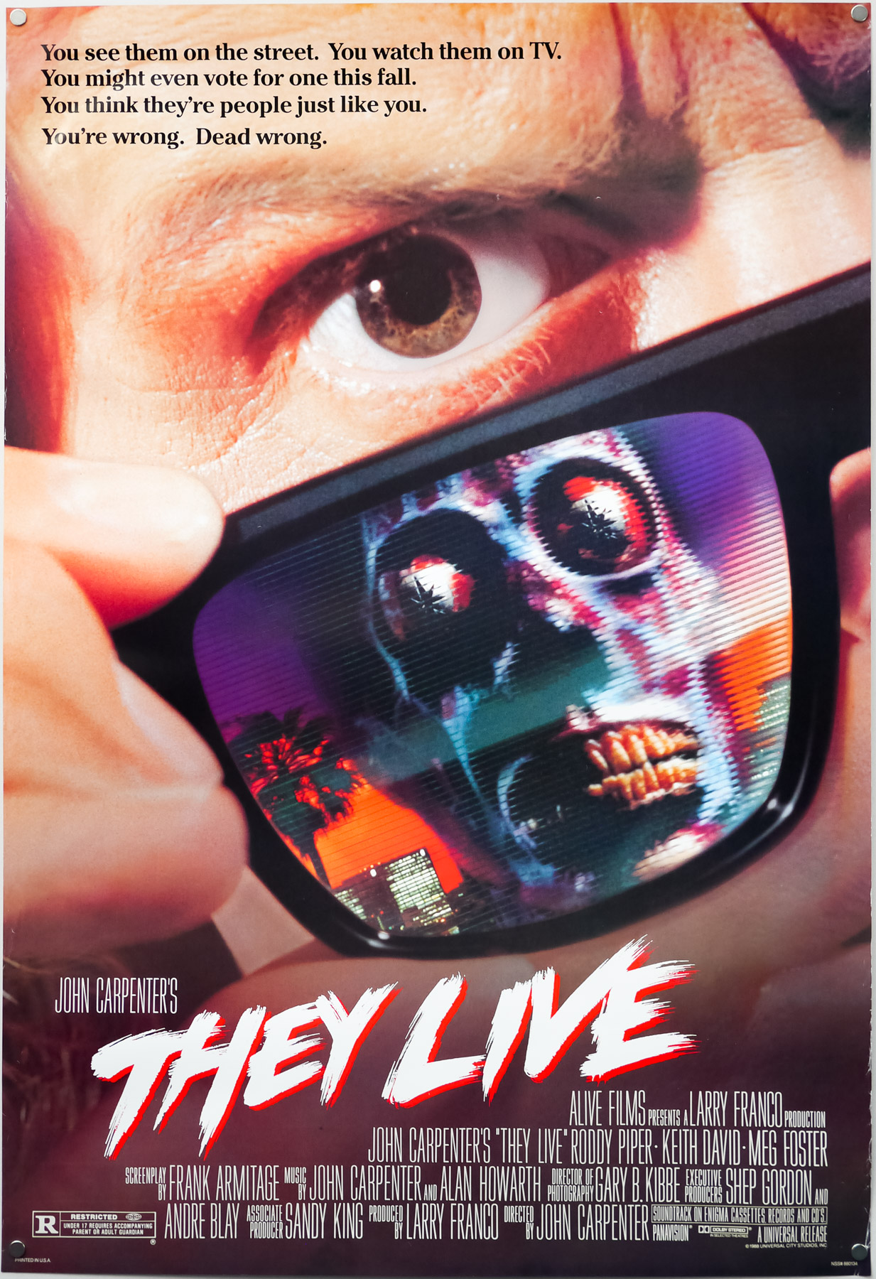 They Live / one sheet / USA