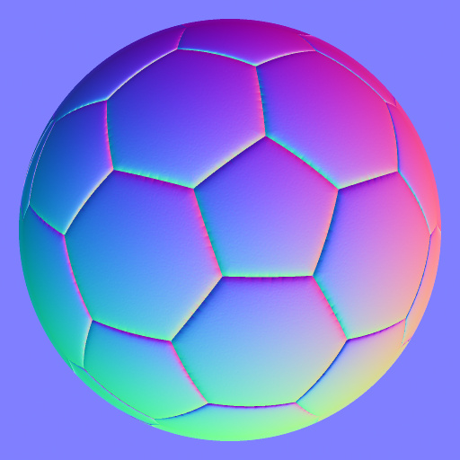 Soccer Ball Texture Normal Map