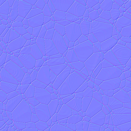 Fluted Glass Normal Map