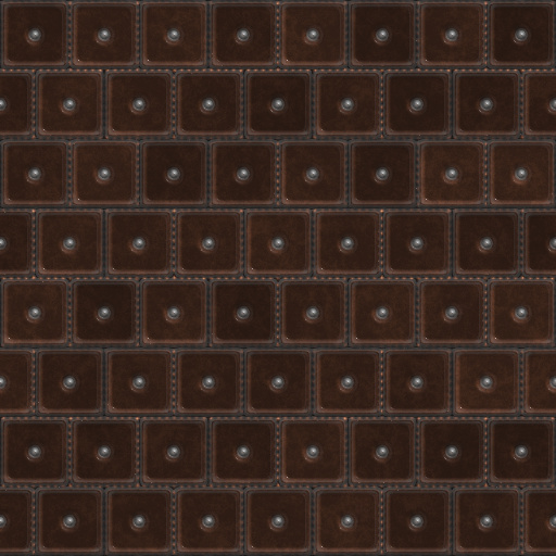 Realistic Leather Texture With Two Seams Dark Leather