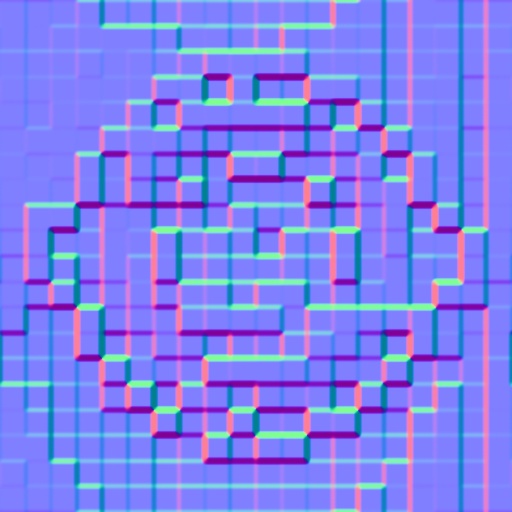 Pixel Tiles (Effect) Normal Map