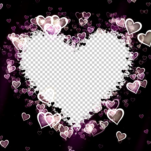 Glowing Hearts Frame (Effect)