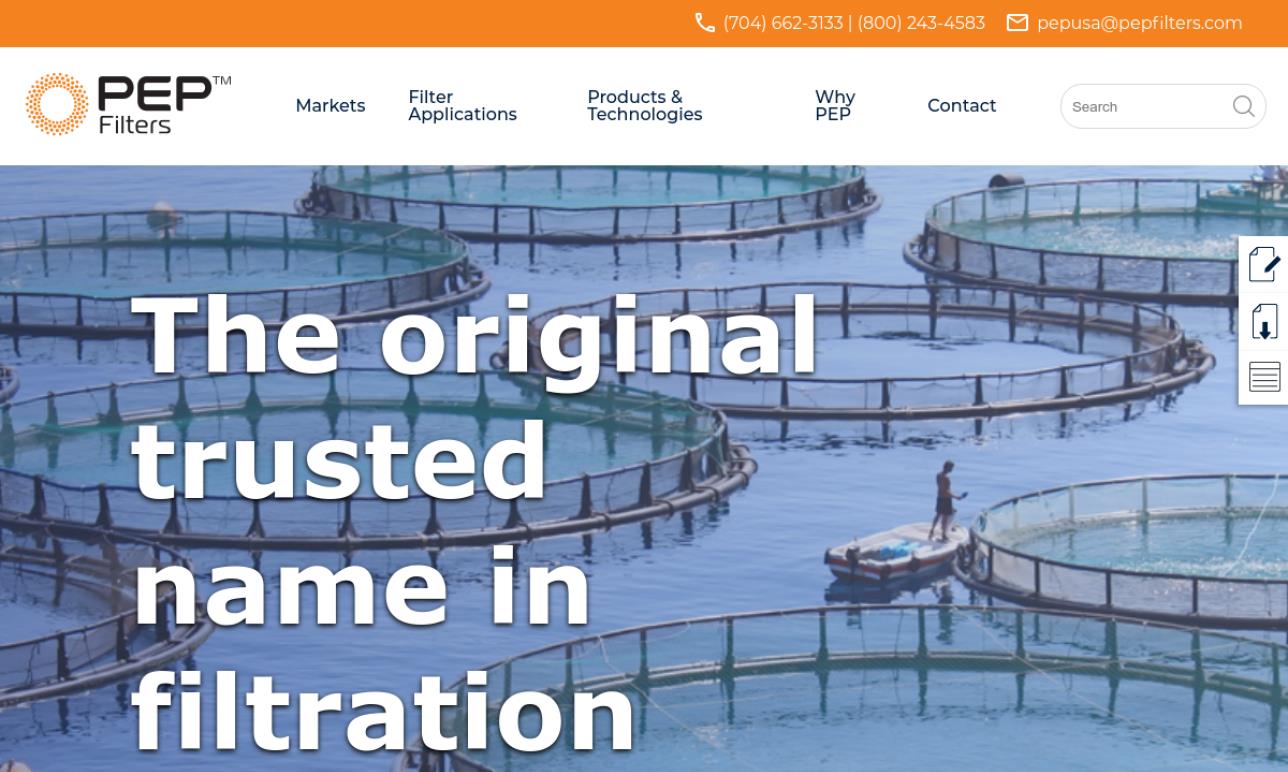 PEP Filters, Inc. Filtering Systems