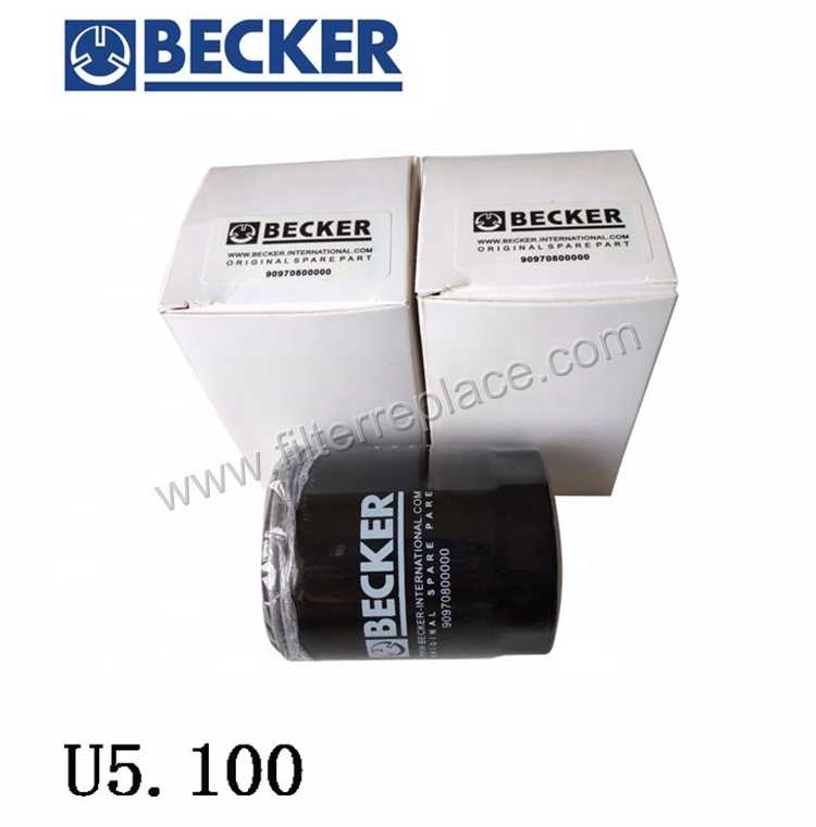 Becker vacuum pump spin on filter element