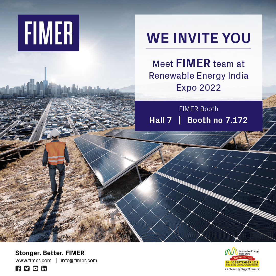 Renewable Energy India Expo 2022 Fimer Spa