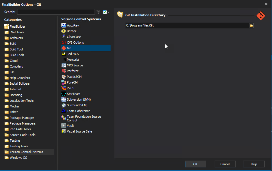GIT built in credential helper options screen VSoft Technologies Forums