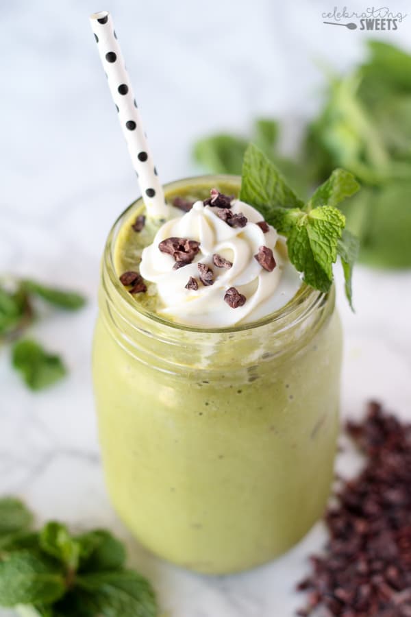 One Healthy Mint Chocolate Chip Smoothie Final Prepper