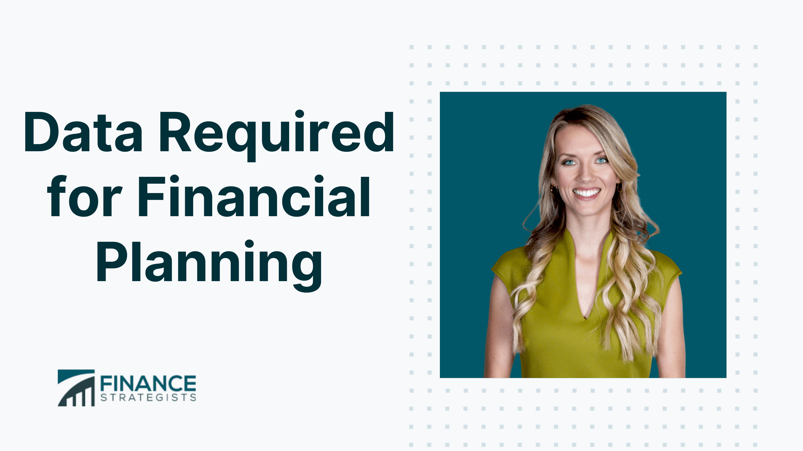 Data Required for Financial Planning Types & Methods