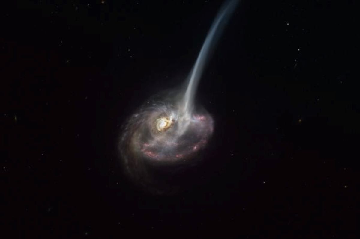 Astronomers witness beginning of end of galaxy located 9 billion light