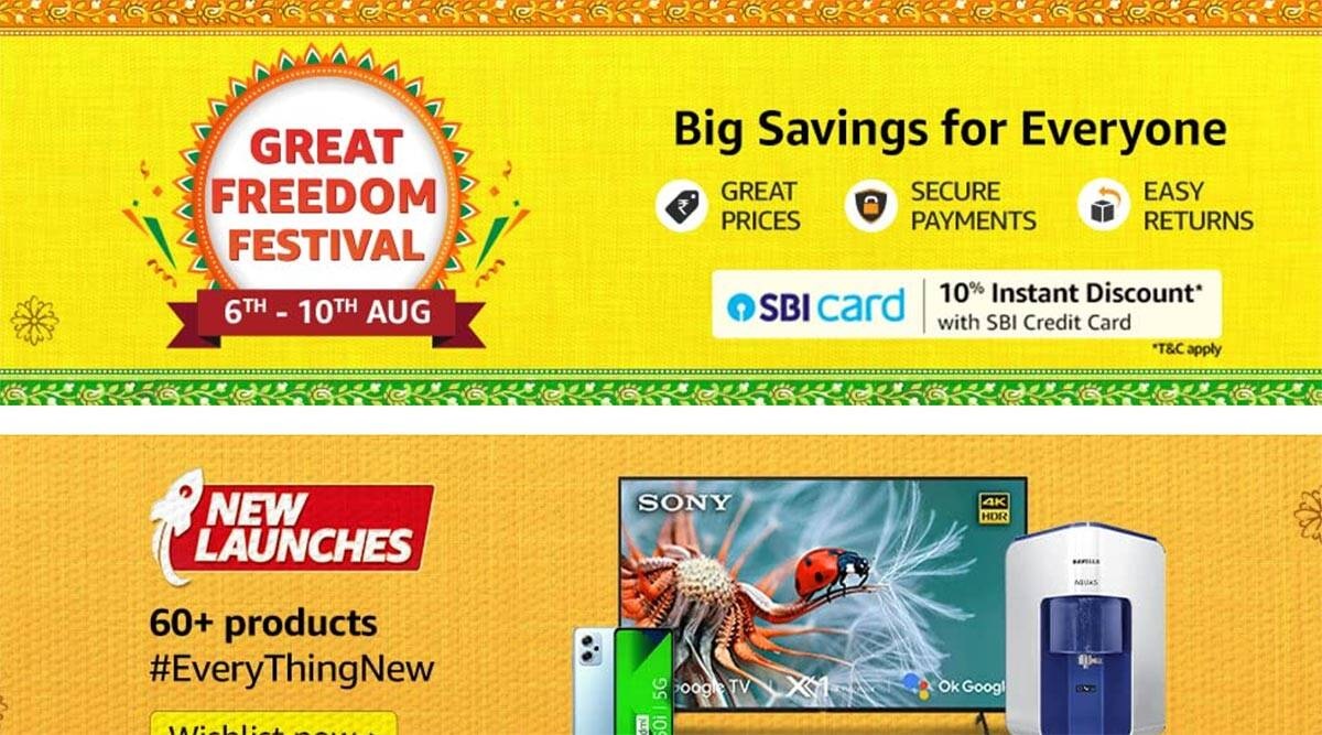Amazon Great Freedom Festival Sale 2022 Shopping spree begins Aug 6th, check out discounts