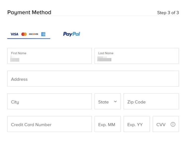 Paramount Plus Payment Method