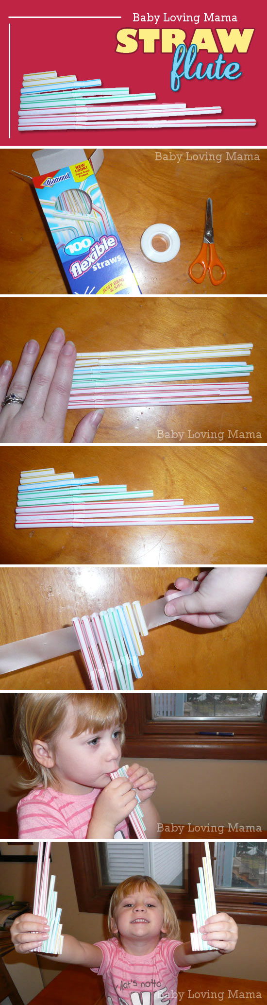 Homemade Straw Flute