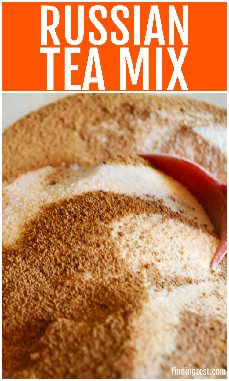 DIY Russian Tea Mason Jar Gift with Photo Gift Tag Finding Zest