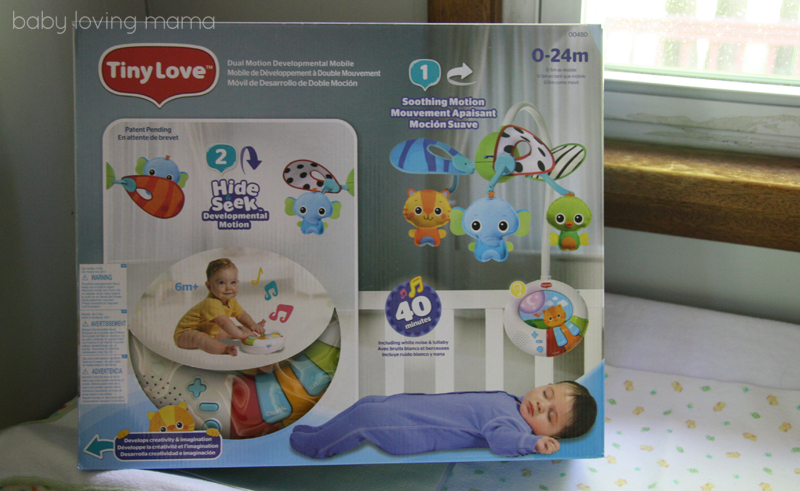 Tiny Love Crib Toy and Dual Motion Developmental Mobile Offer Crib Time
