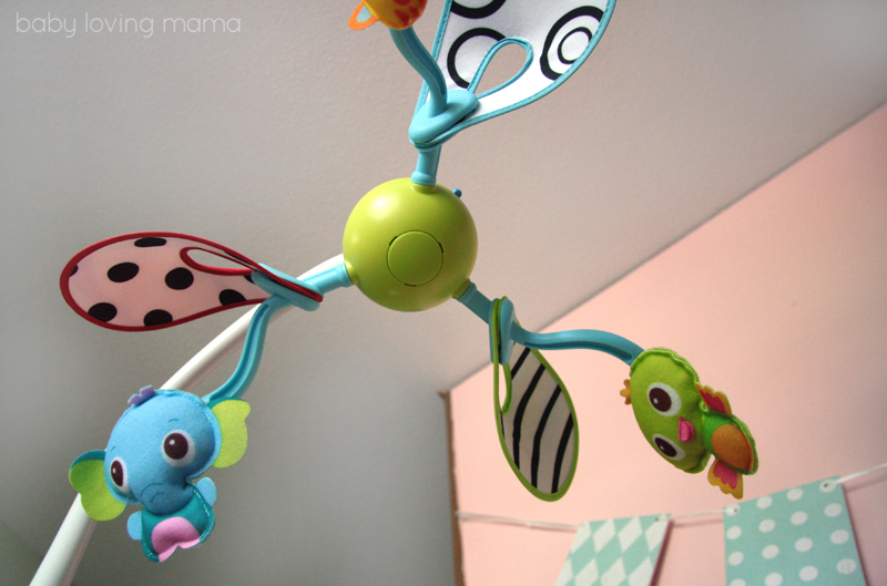 Tiny Love Crib Toy and Dual Motion Developmental Mobile Offer Crib Time