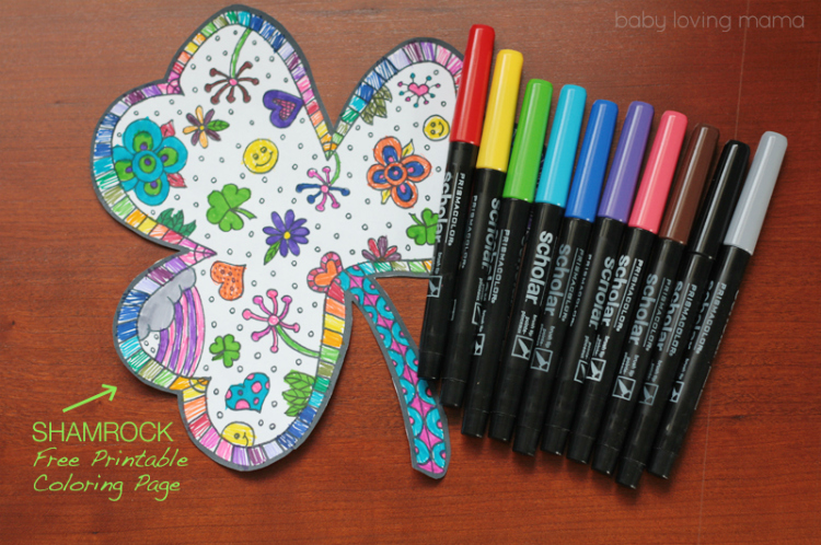 Some facts about the shamrock: Shamrock Coloring Page Free Printable Finding Zest