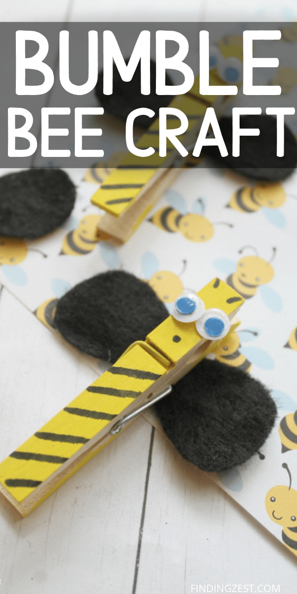 Bumble Bee Craft for Kids Finding Zest