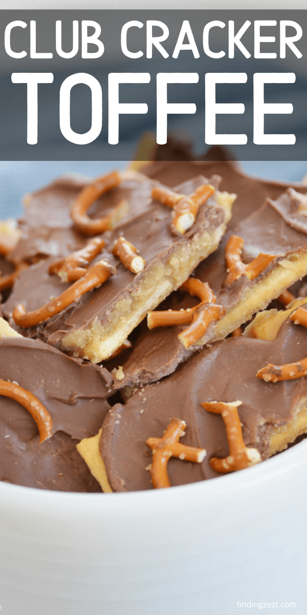 Cracker Toffee with Club Crackers (Christmas Crack) Finding Zest