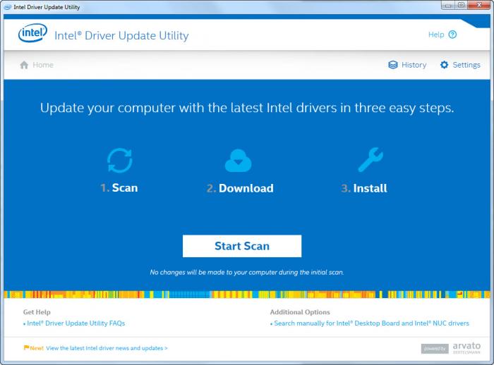 View Intel Driver Update Utility screenshot
