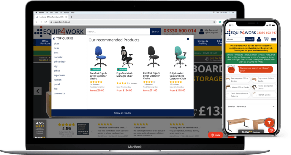 Equip4Work uplifts revenue 24 with A.I. Search UX