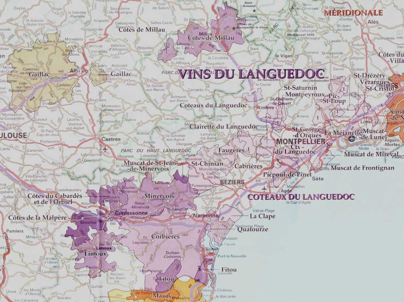 Find the Vine Wine region Languedoc