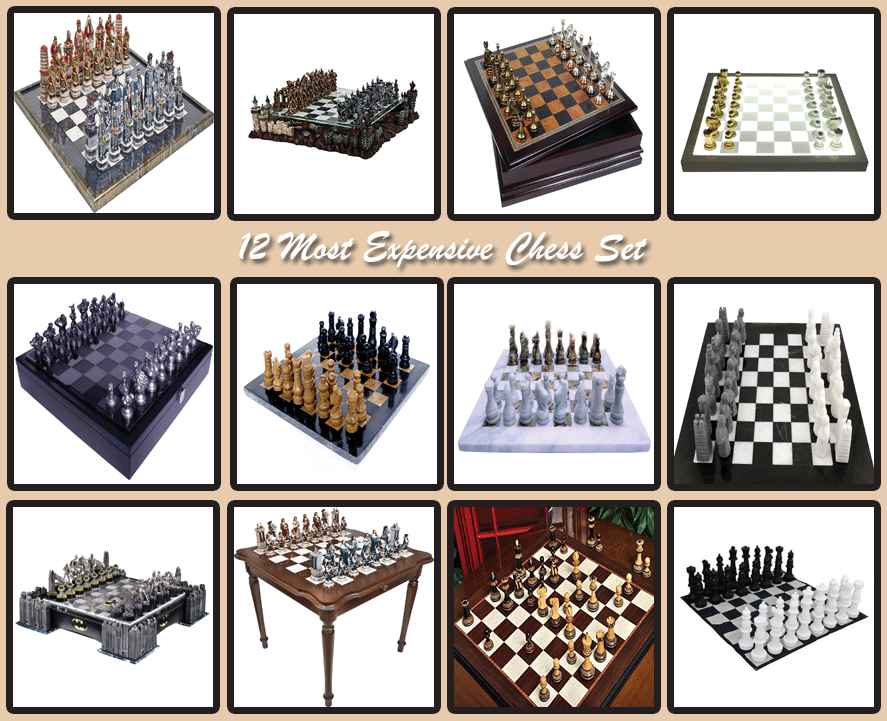 12 MOST EXPENSIVE CHESS SET AROUND THE GLOBE!