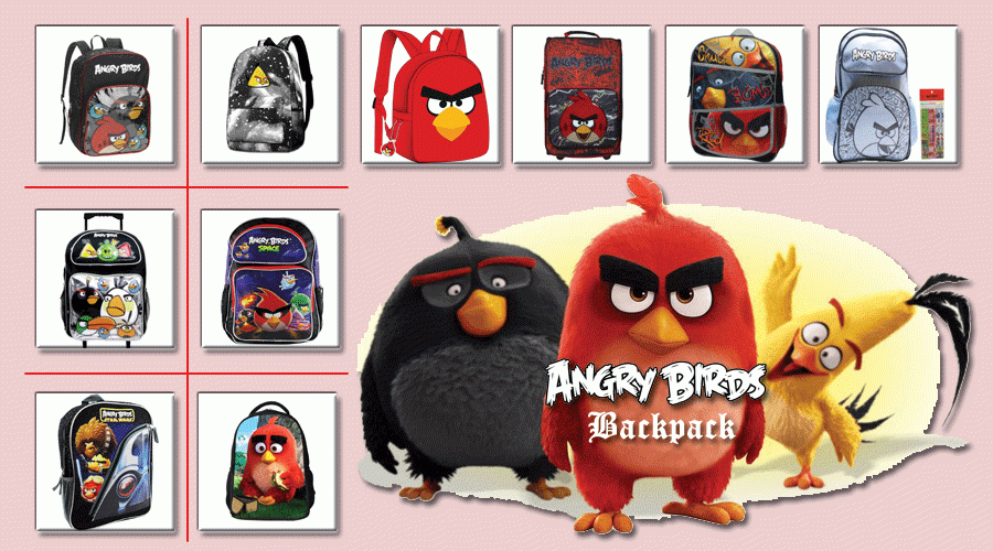 EPIC ANGRY BIRDS BACKPACK FOR AWESOME JOURNEY