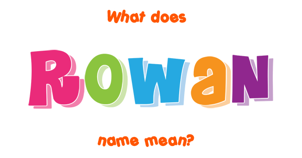 Rowan name Meaning of Rowan