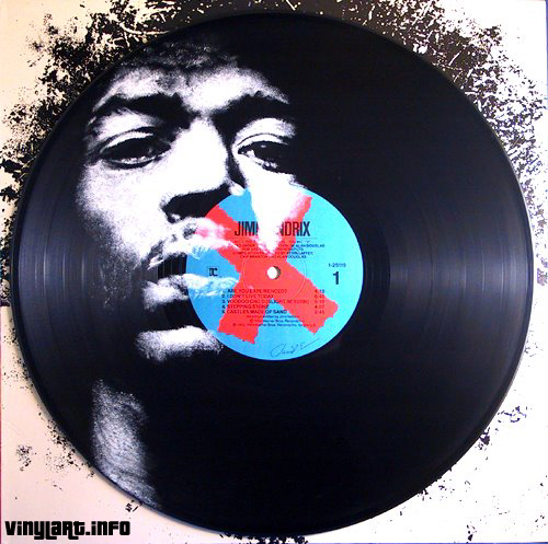 Vinyl Art Painting Portraits Of Musicians On Records Lori Mcnee