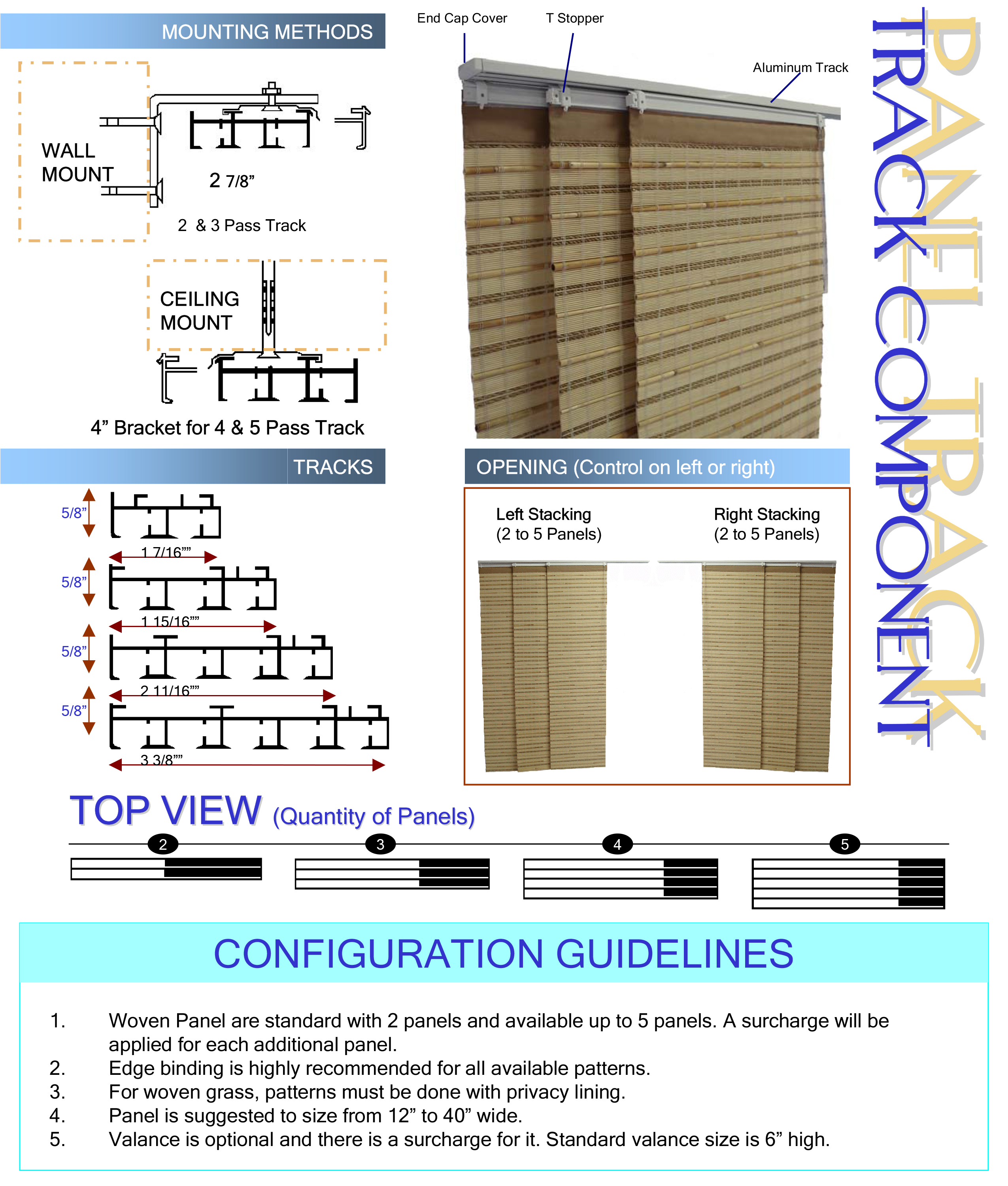 Panel Track Systems Finecraft Window Fashions