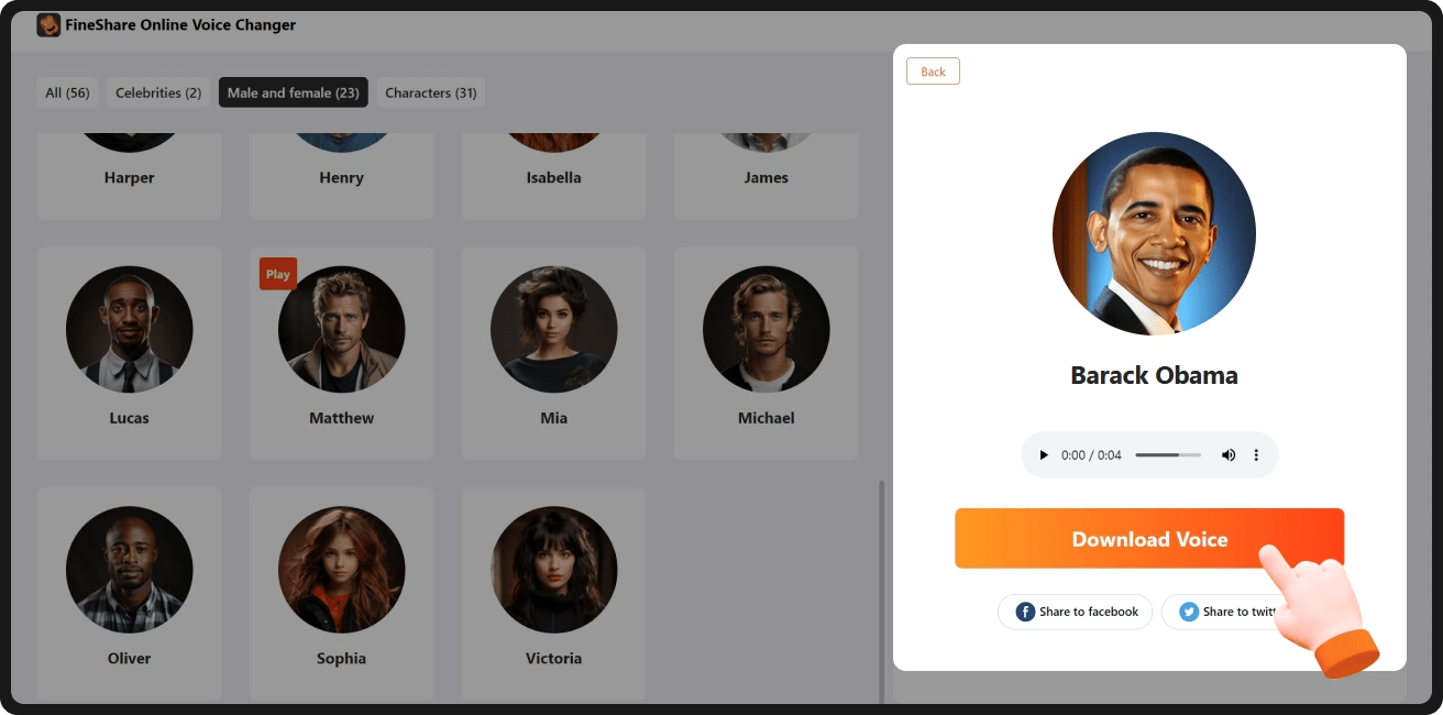 Free Online Voice Changer with AI Voice Cloning FineShare