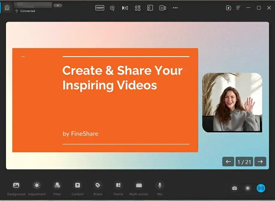 Top 52+ imagen powerpoint recording blur background Thpthoanghoatham
