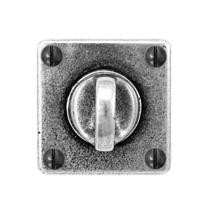 Square Pewter Thumbturn Privacy Lock Set Finesse