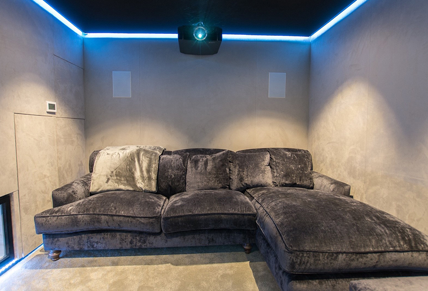 Small Cinema Room in London, Designed and Installed by Finite Solutions