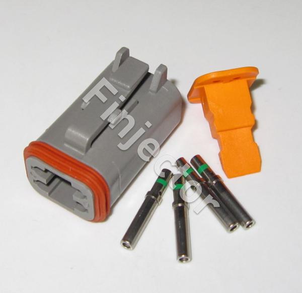 Deutsch DT 4 pole connector SET, 12 mm2 female terminals Electrical