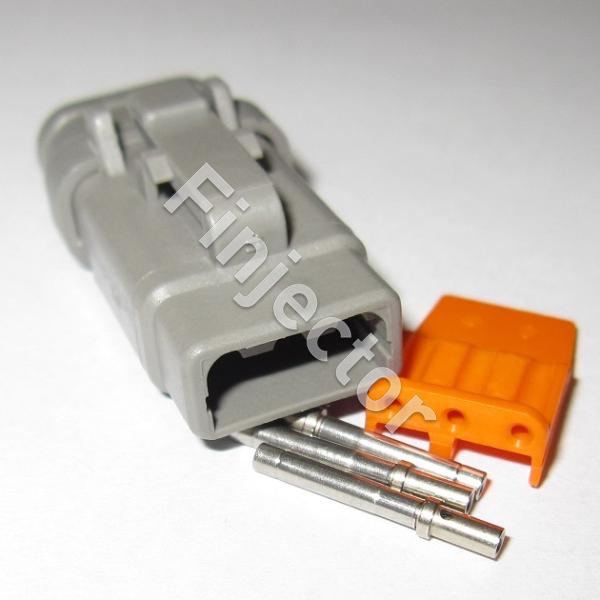 3 pole Deutsch connector SET, "long", 0.2 0.5 mm² female pins