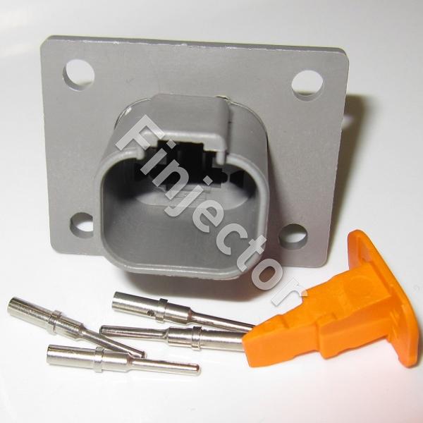 4 pole Deutsch DT connector set. max 13 A, 41 X 32 mm Electrical