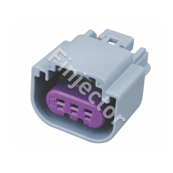 3 Way Gray GT 150 Sealed Female Connector, DELPFEMALE terminals