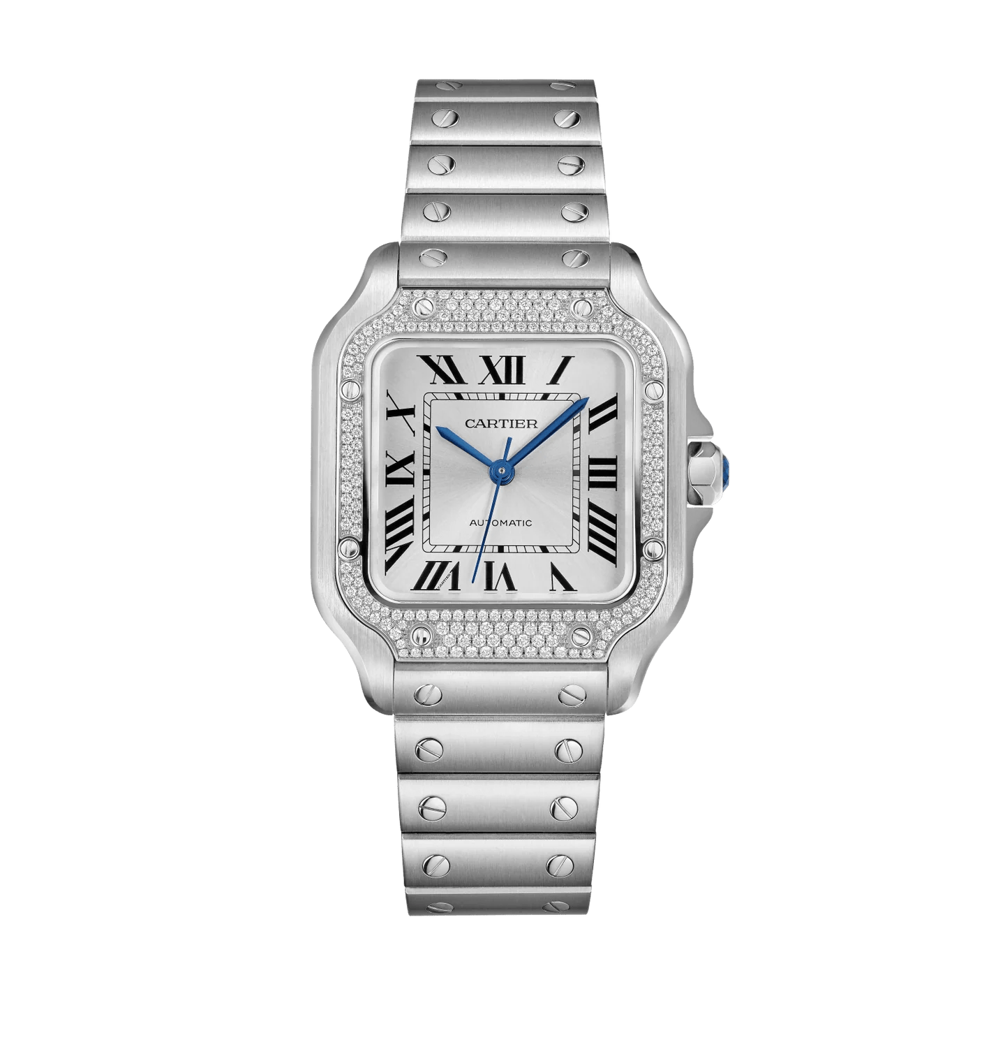 Santos de Cartier Large Steel and Yellow Gold Watch Cartier