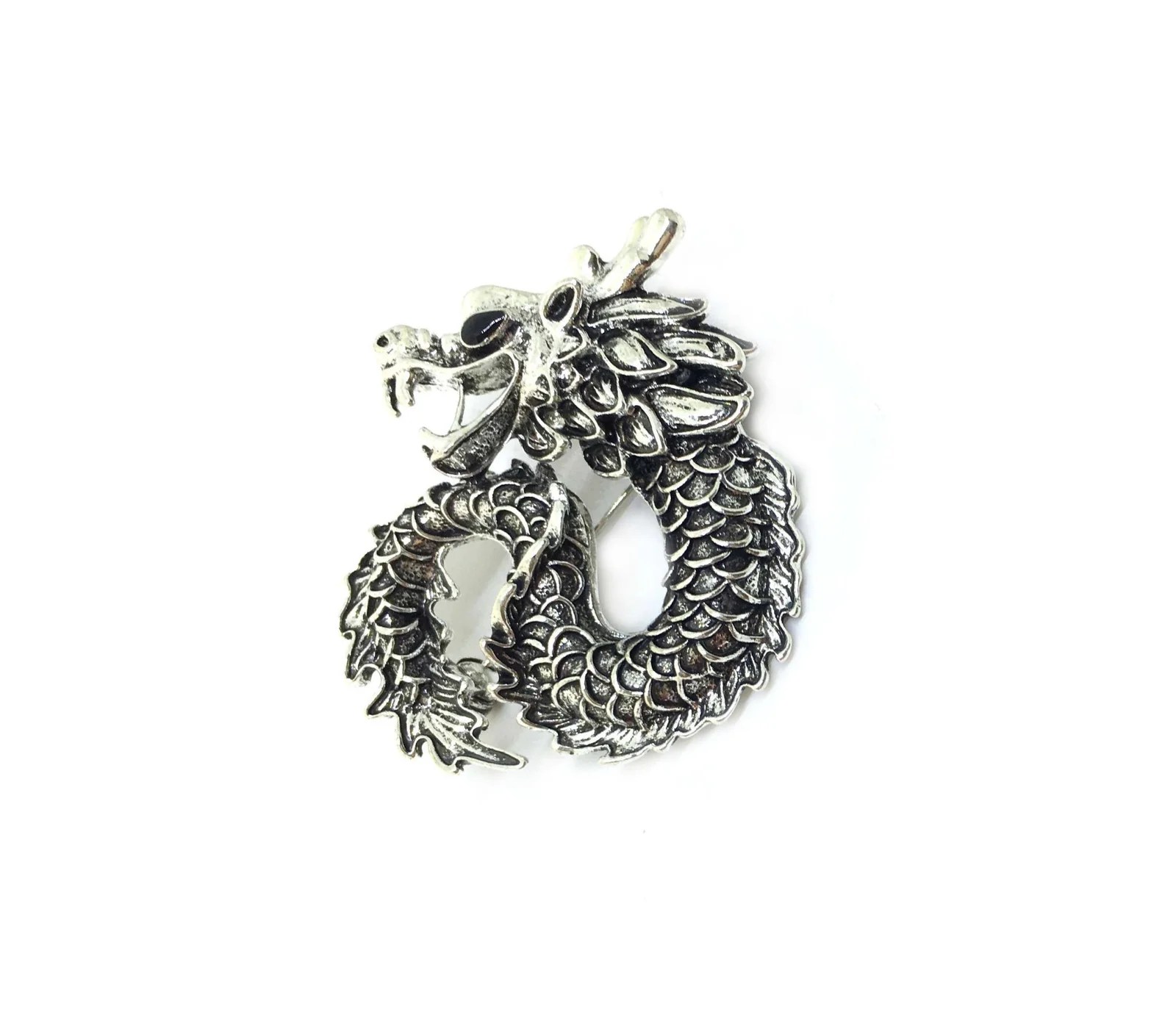 Dragon Brooch Pin FINOX