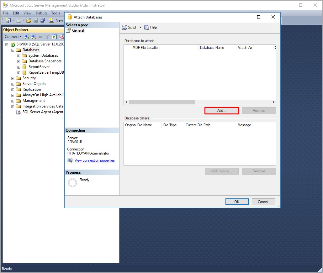 SQL Server 2014'te Transaction Log Shrink Etme