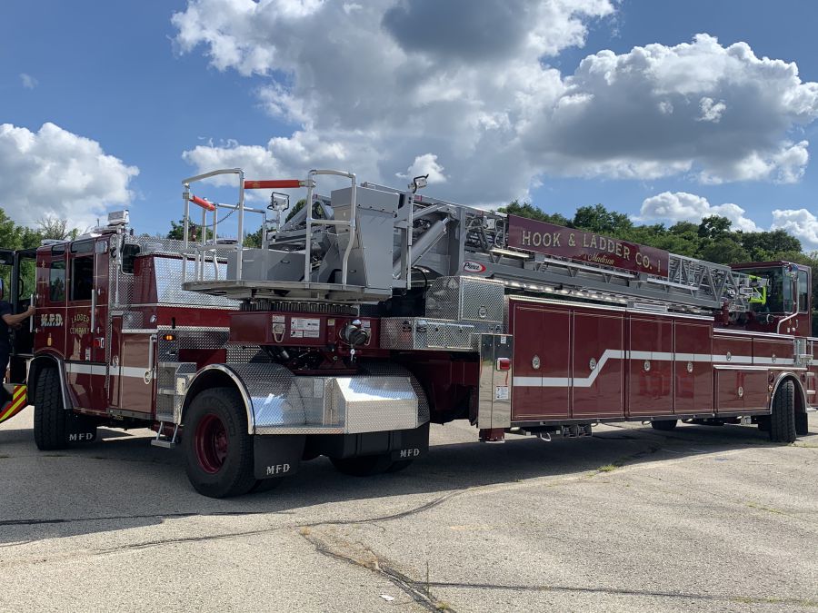 Madison (WI) Fire Department Aerial Fire Apparatus Fire