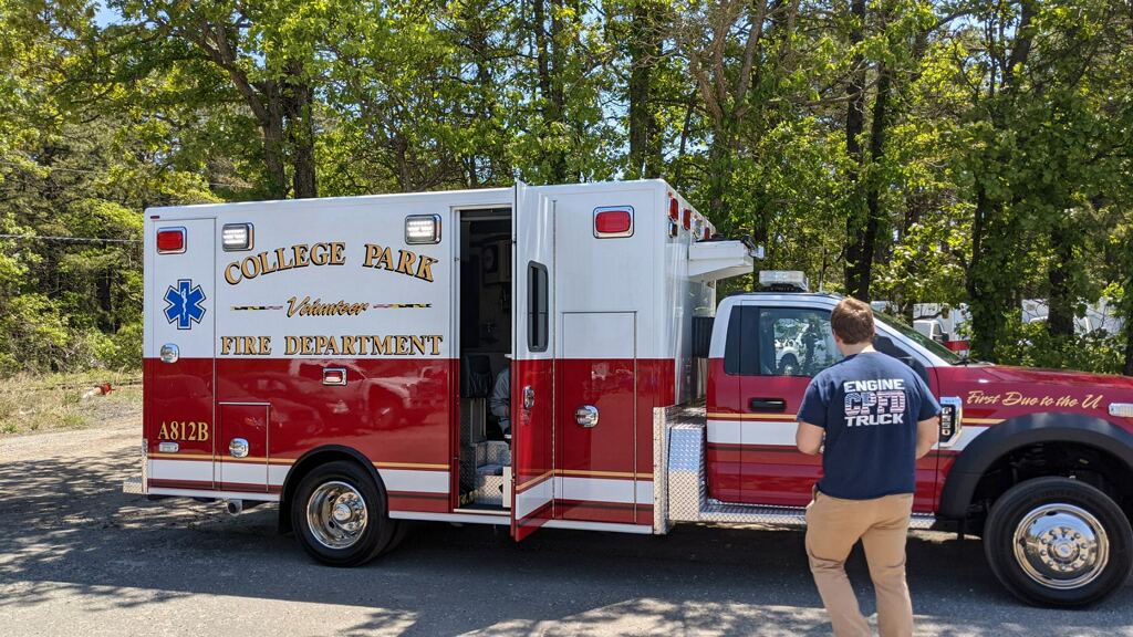 College Park (MD) Volunteer Fire Department Completing Final Inspection