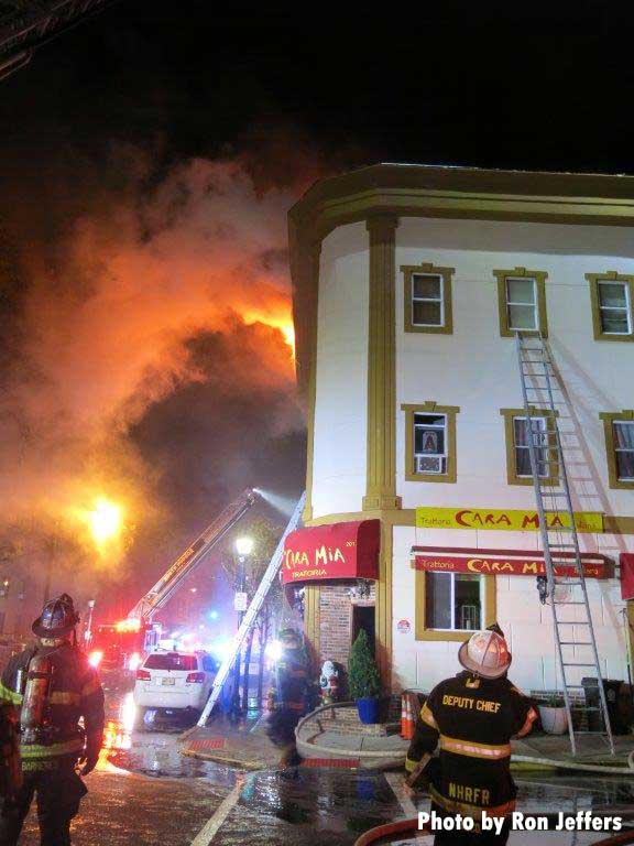 Stubborn Guttenberg (NJ) Fire Keeps Firefighters Busy Fire