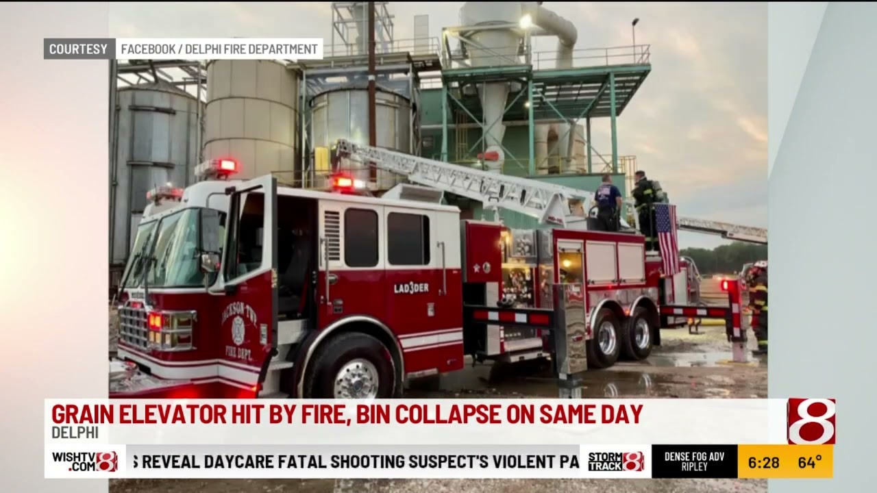 IN Firefighters Respond to Grain Bin Fire, Collapse Fire Engineering
